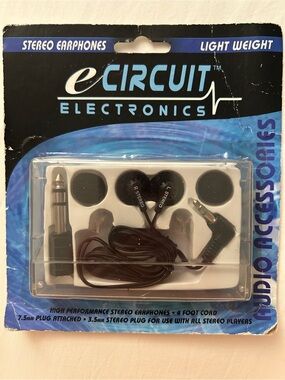 eCIRCUIT ELECTRONICS, Stereo Earphones, Audio Accessories